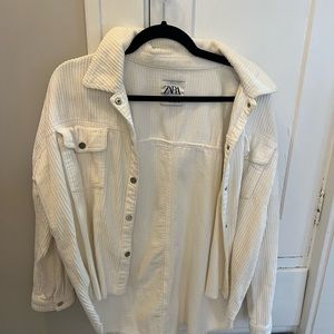 Zara white coat